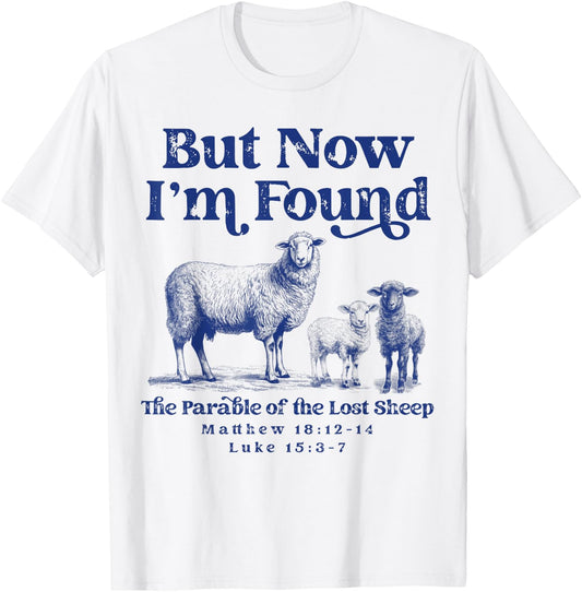 Parable of the Lost Sheep Christian Lamb Bible Scripture T-Shirt - T-Shirt | White