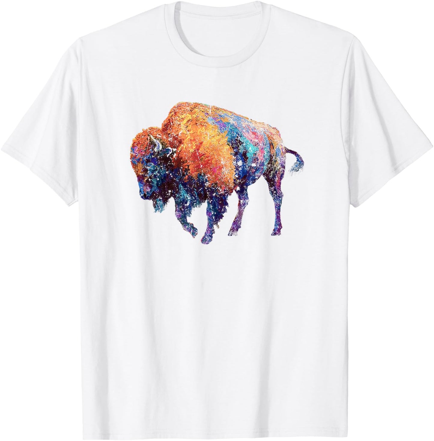Buffalo American Bison Western Gift T-Shirt - T-Shirt | White