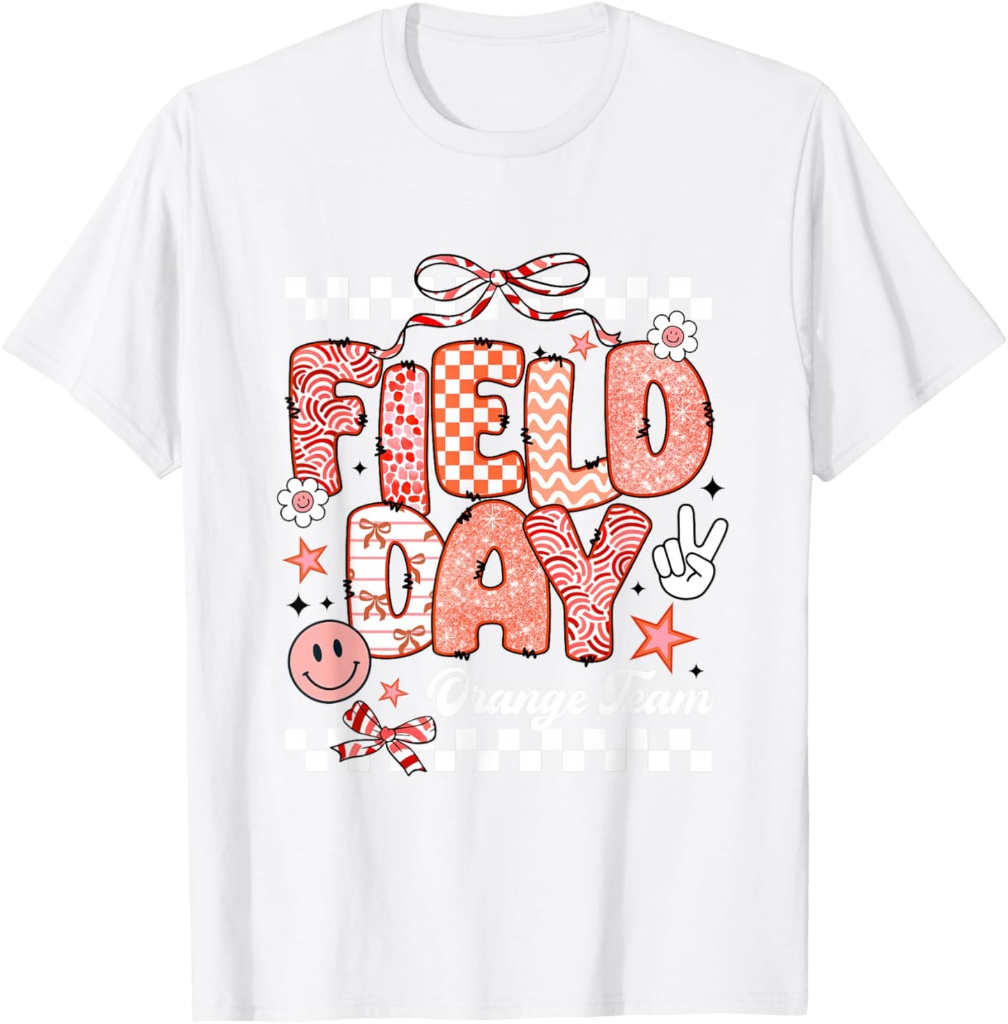 Orange Team Field Day 2026 Let The Games Begin Teacher Kids T-Shirt - T-Shirt | White