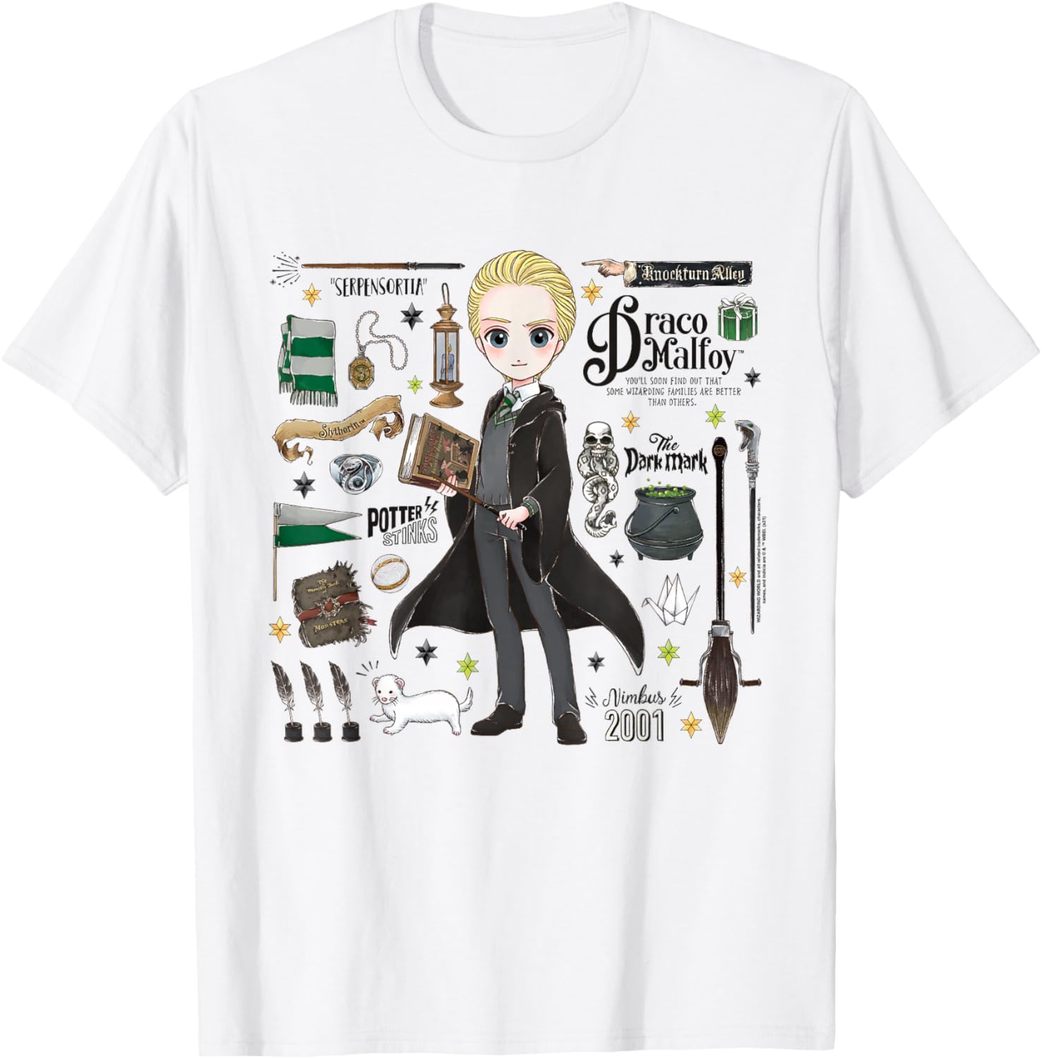 Harry Potter Everything That is Draco Malfoy T-Shirt - T-Shirt | White