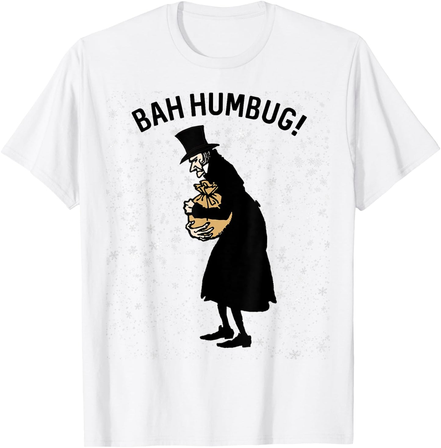 Retro Christmas Gifts Winter Top Hat Scrooge Xmas Bah Humbug T-Shirt - T-Shirt | White