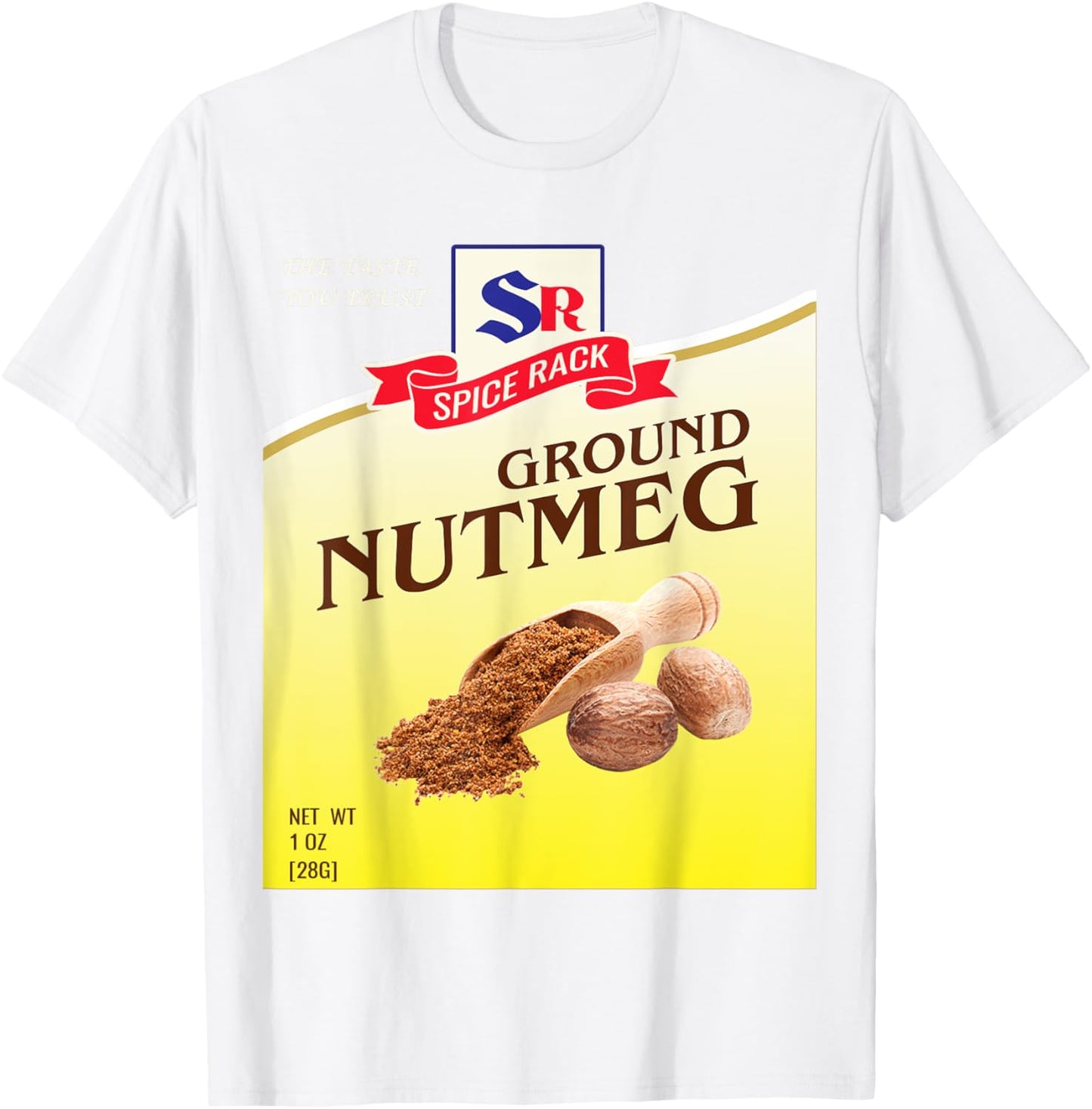 Ground Nutmeg Halloween Costume Unique Fun Foodie T-Shirt - T-Shirt | White