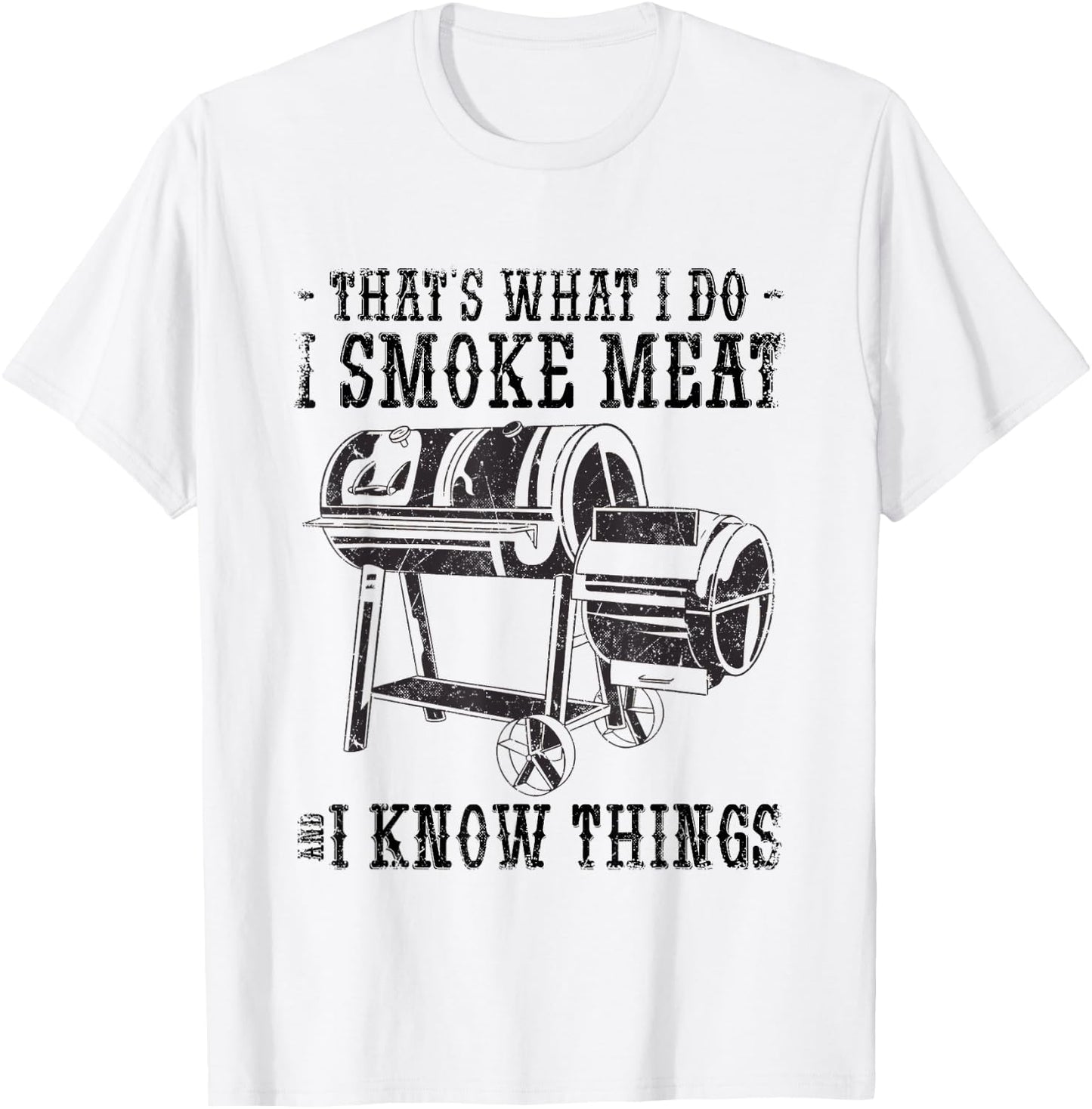 Ich Rauchere Fleisch Und Kenne Mich mit Grillen Aus. T-Shirt - T-Shirt | White