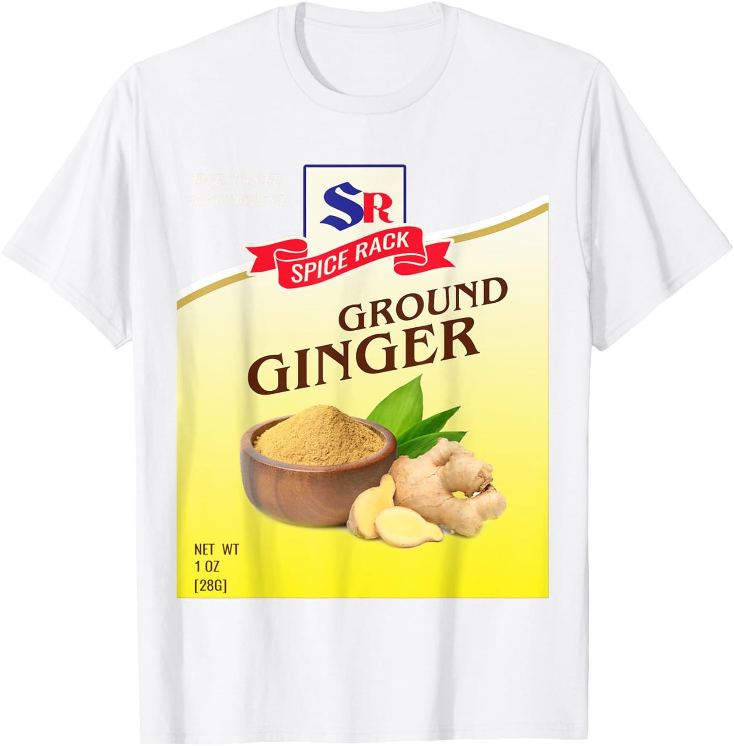 Ground Ginger Halloween Costume Unique Fun Foodie T-Shirt - T-Shirt | White