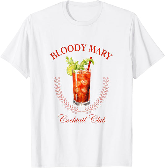 Bloody Mary Cocktail Club T-Shirt - T-Shirt | White