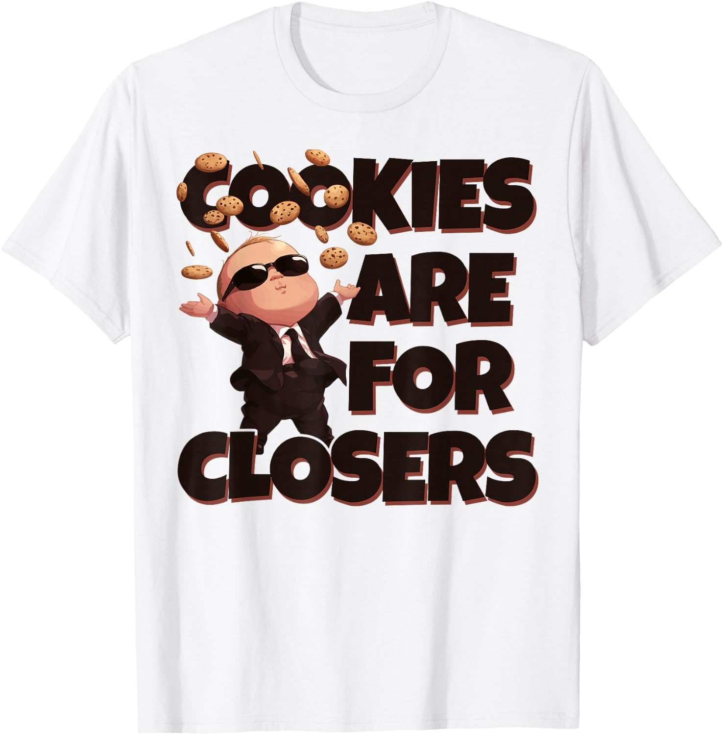 Baby Boss Cookies are for Closers Like A Boss Kids T-Shirt - T-Shirt | White