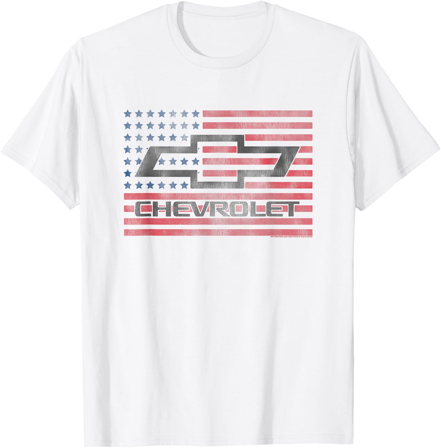 Chevrolet American Flag | #32698 T-Shirt - T-Shirt | White