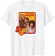 Jack & Janet & Chrissy Three's Company Retro Floral Graphic T-Shirt - T-Shirt | White