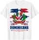 Coat of Arms Republica Dominicana For Kids & Dominican Flag T-Shirt - T-Shirt | White