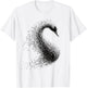 Murmuration of Birds s Swan from a Flock of Birds T-Shirt - T-Shirt | White