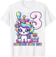 Unicorn 3rd Birthday 3 Year Old Unicorn Party Girls Outfit T-Shirt - T-Shirt | White