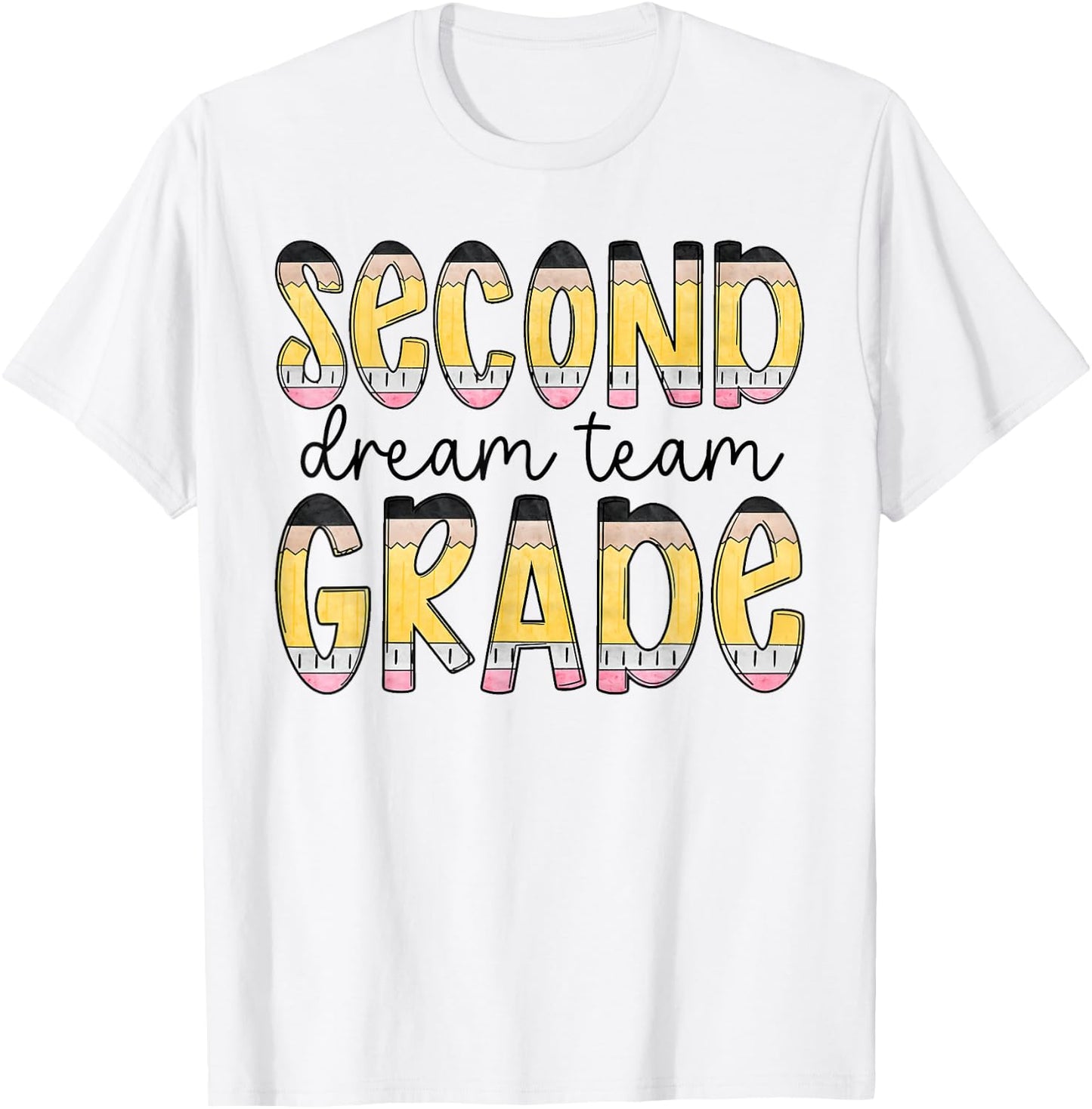 Second Grade Dream Team Back To School 2nd Grade Teacher T-Shirt - T-Shirt | White