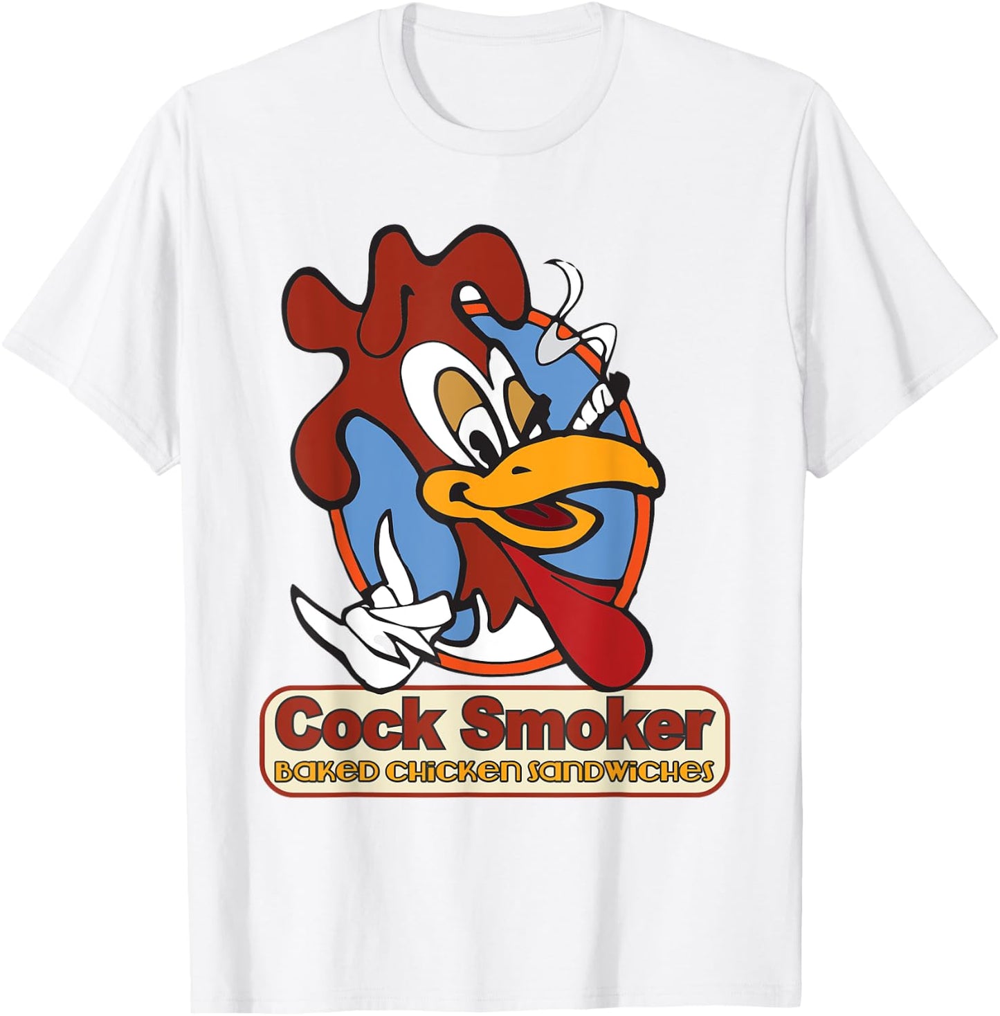 Kevin Smith Jay & Silent Bob Reboot Cock Smoker Logo T-Shirt - T-Shirt | White