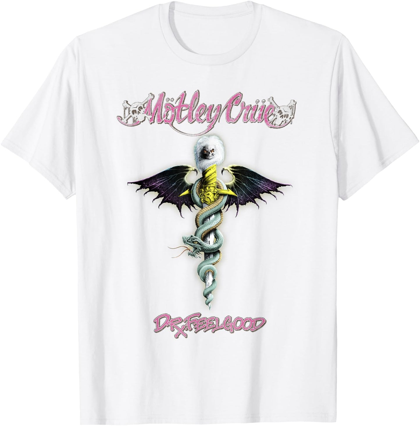 Mötley Crüe – Feelgood On White T-Shirt - T-Shirt | White