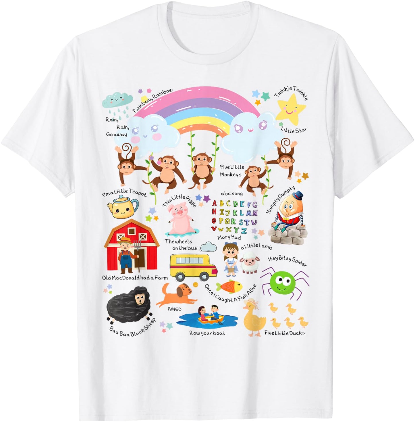 Storytime Story Telling Nursery Rhymes Children's Librarian T-Shirt - T-Shirt | White