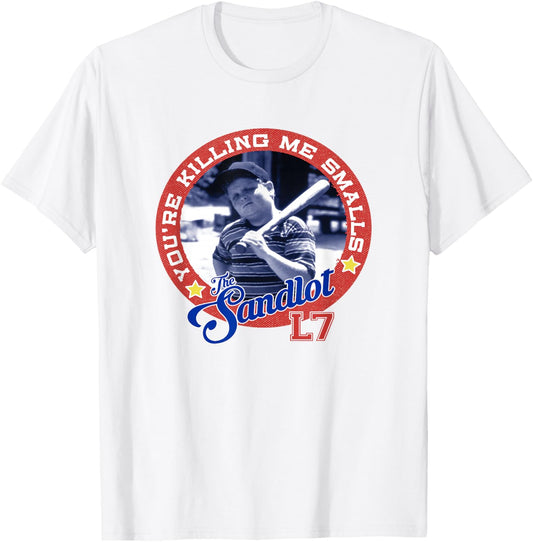 The Sandlot L7 You're Killing Me Smalls Photo Badge T-Shirt - T-Shirt | White