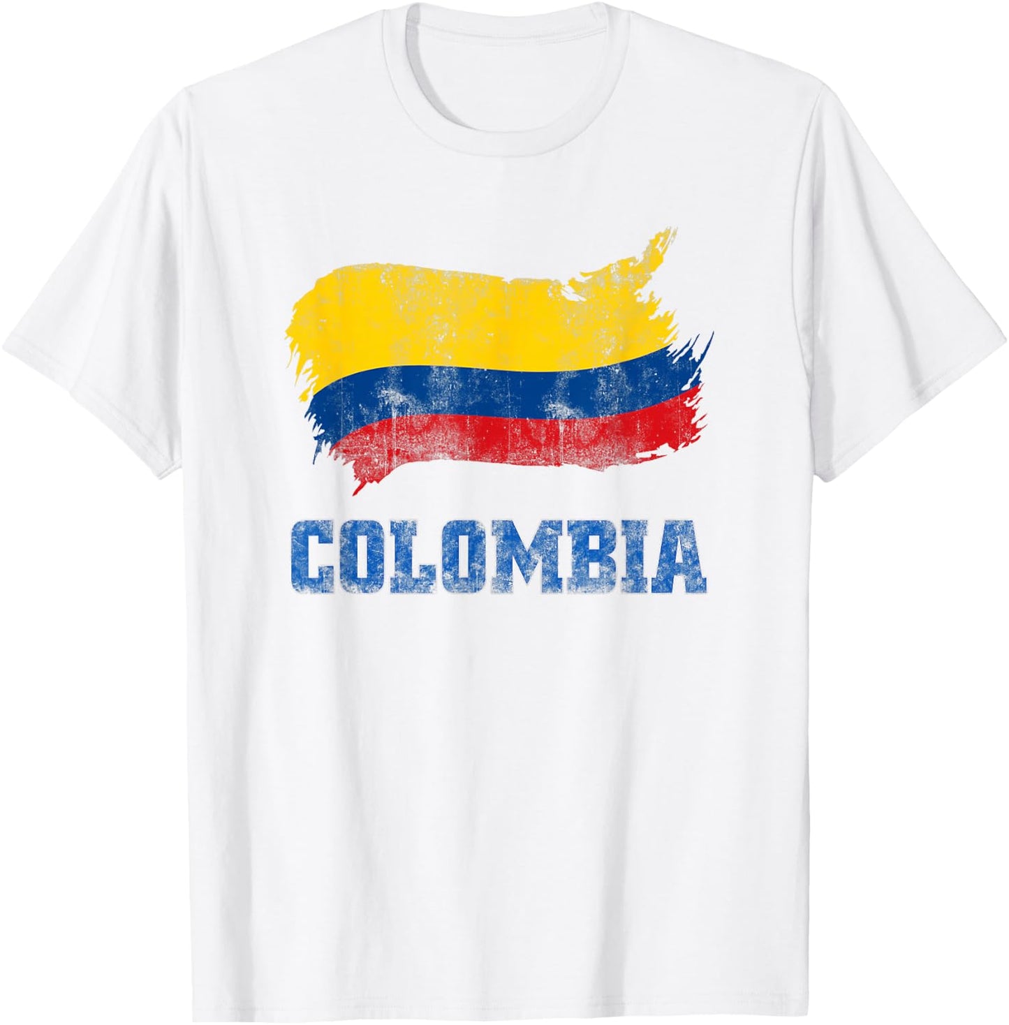 Colombia Flag Design Columbian Men Women Clothing Outfit T-Shirt - T-Shirt | White