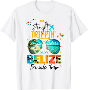 Belize Birthday Besties Trip 2025 Vacay T-Shirt - T-Shirt | White