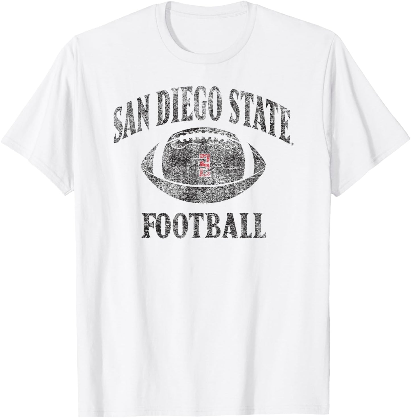 San Diego State Aztecs Football Intensity White T-Shirt - T-Shirt | White