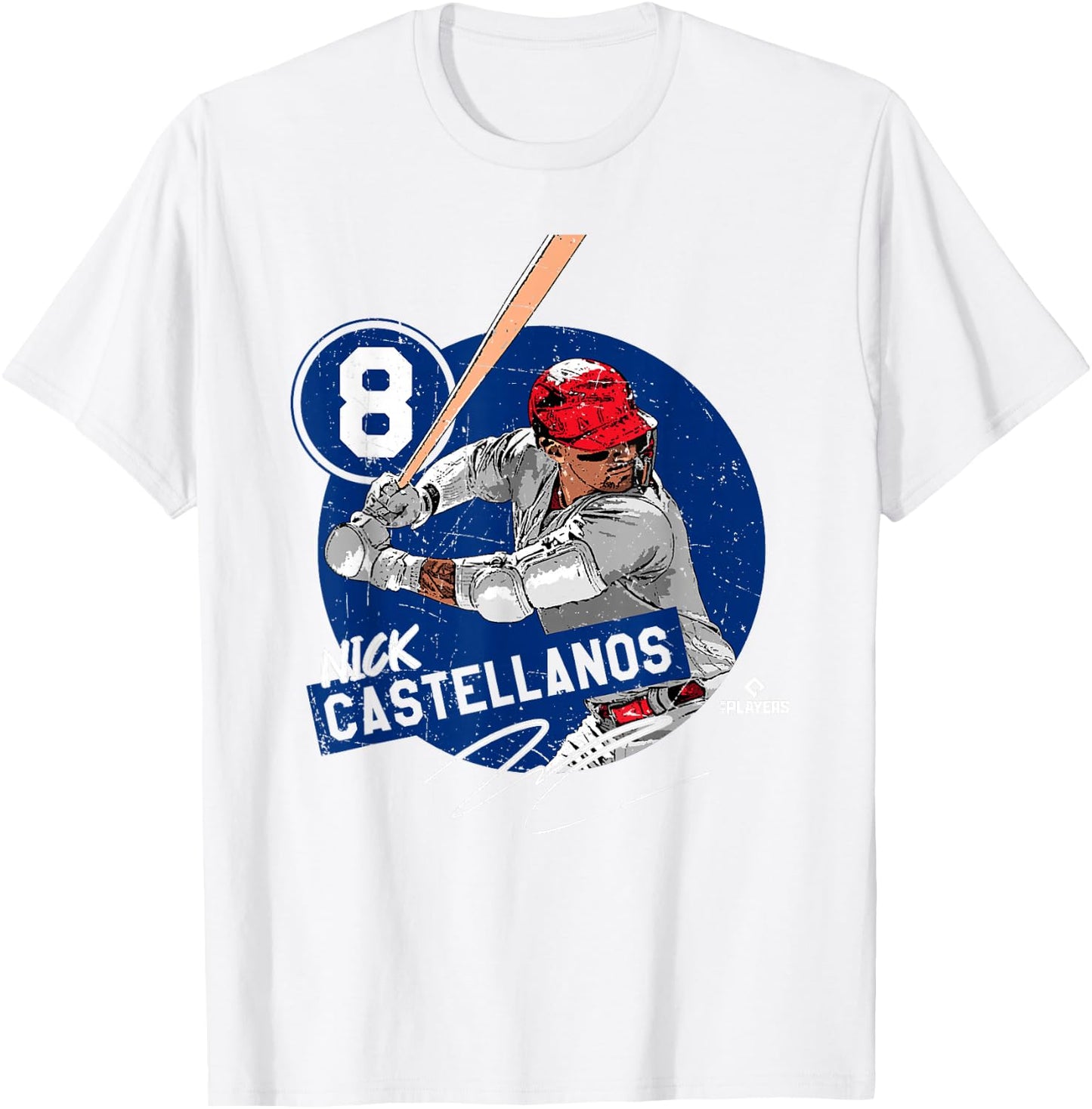 Nick Castellanos | Philadelphia MLB Players | MLBCAS4017 - S T-Shirt - T-Shirt | White