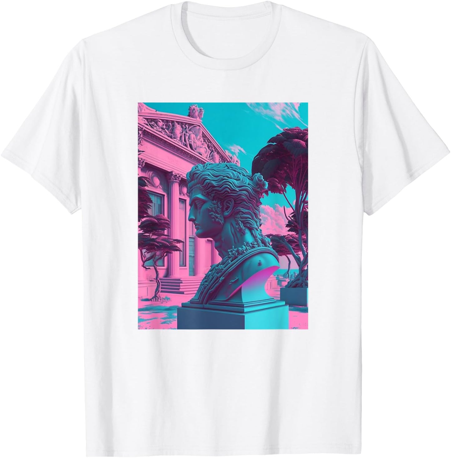 Vaporwave Aesthetic - Trippy Vapor Wave T-Shirt - T-Shirt | White