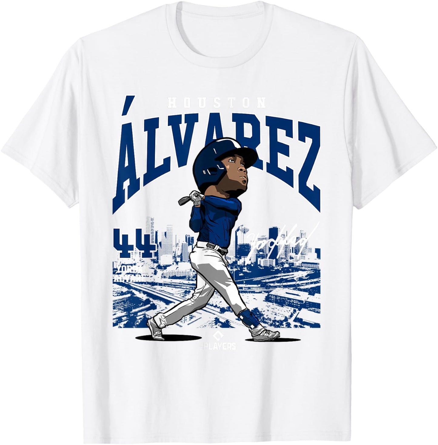Yordan Alvarez | Houston Baseball MLB Players | MLBALV4051-S T-Shirt - T-Shirt | White
