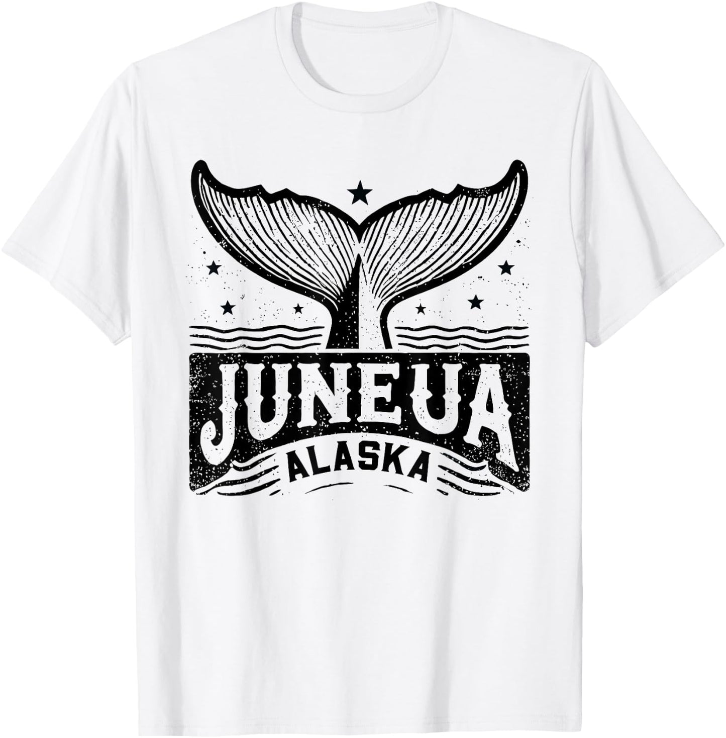 Juneau Alaska Whale Tail Wildlife Adventure Alaskan T-Shirt - T-Shirt | White