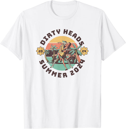 Vintage Dirty Heads in retro Funny style T-Shirt - T-Shirt | White