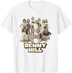 Benny Hill Show Comedian With His Hill's Angels T-Shirt - T-Shirt | White