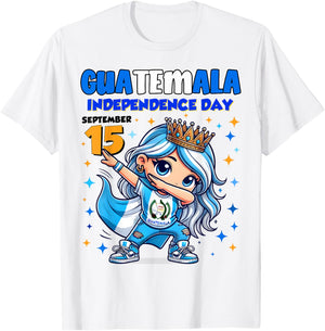 Guatemala Independence Day September 15 Celebration girls T-Shirt - T-Shirt | White