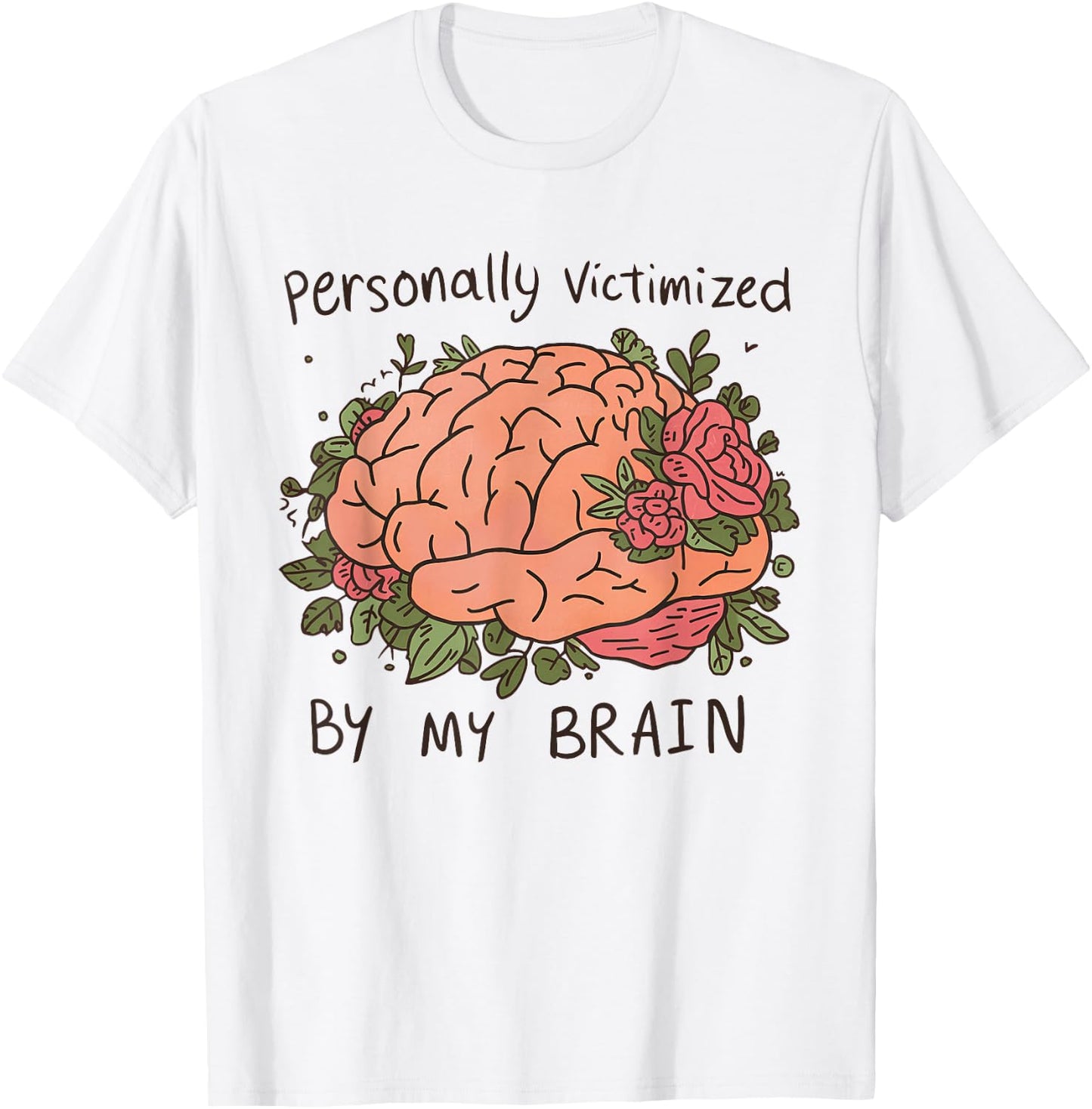 Chronic Migraine Awareness Month Brain Purple Ribbon Support T-Shirt - T-Shirt | White