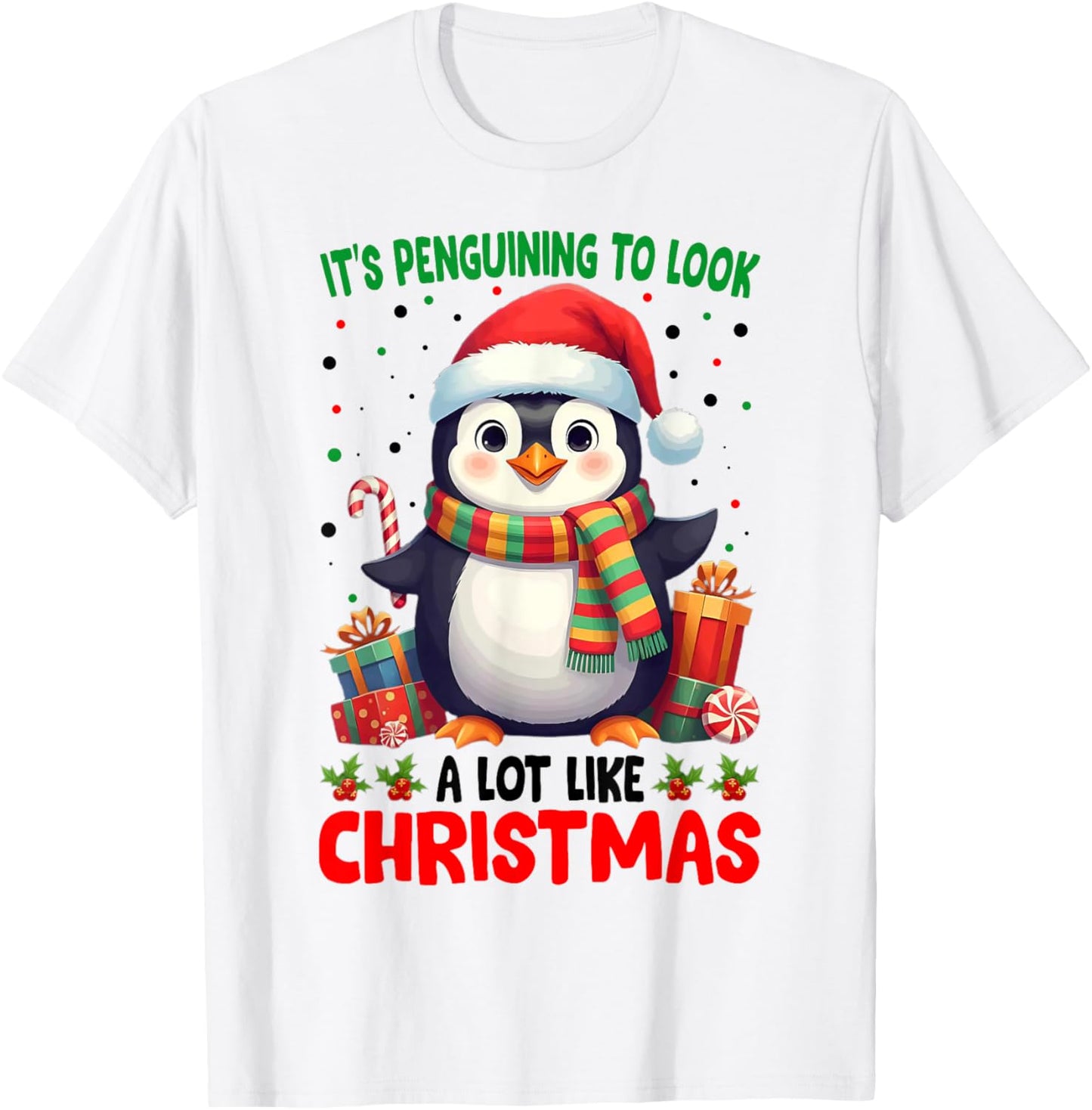 It's Penguining To Look A Lot Like Christmas T-Shirt - T-Shirt | White