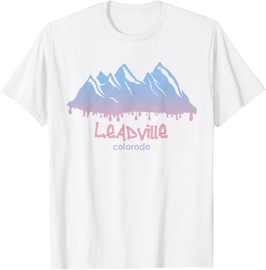 Vintage Leadville Colorado Hiking Adventure Outdoor T-Shirt - T-Shirt | White