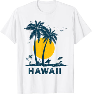 Retro Family Vacation Hawaii 2026 T-Shirt - T-Shirt | White