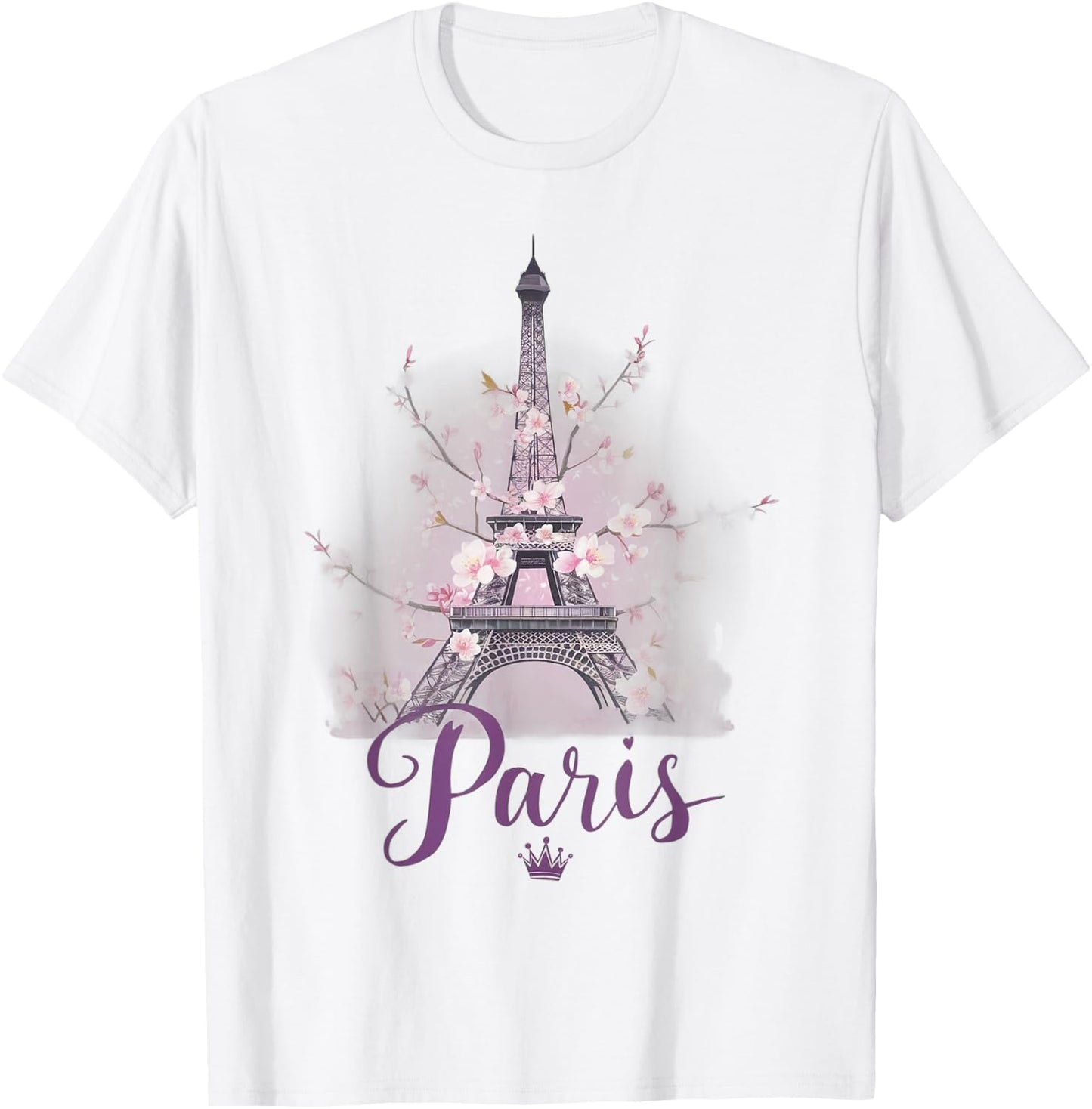 Paris Eiffel Tower the sign of Love France Parisian Home T-Shirt - T-Shirt | White