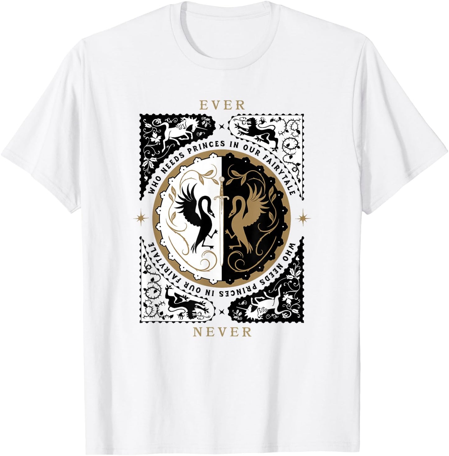 The School for Good and Evil Who Needs Princes T-Shirt - T-Shirt | White