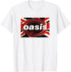 Oasis – Union Jack Logo T-Shirt - T-Shirt | White