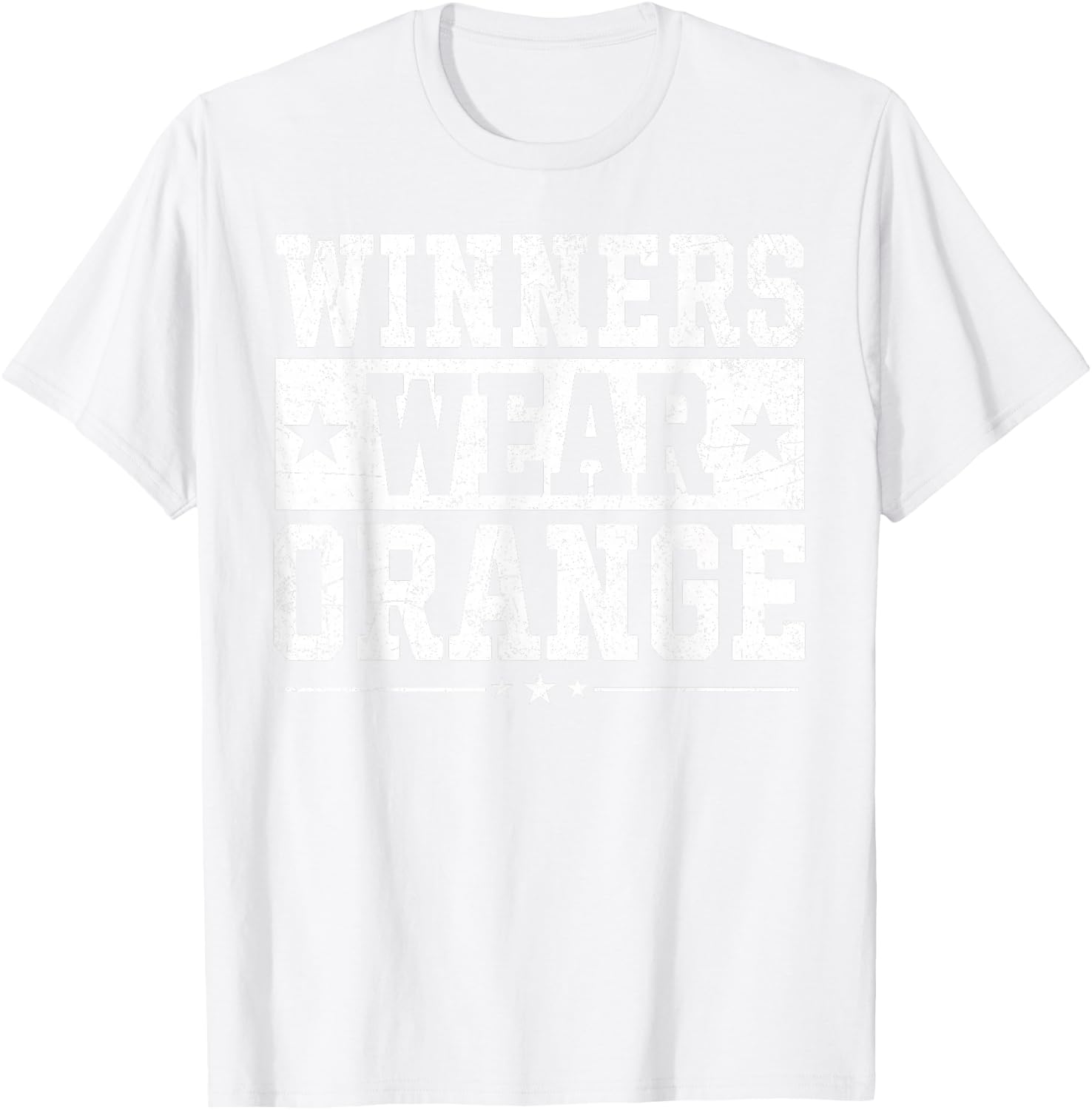 Winners Wear Orange Color War Camp Team Game Competition T-Shirt - T-Shirt | White