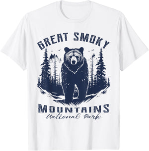 Vintage Great Smoky Mountains National Park kids Hiking T-Shirt - T-Shirt | White