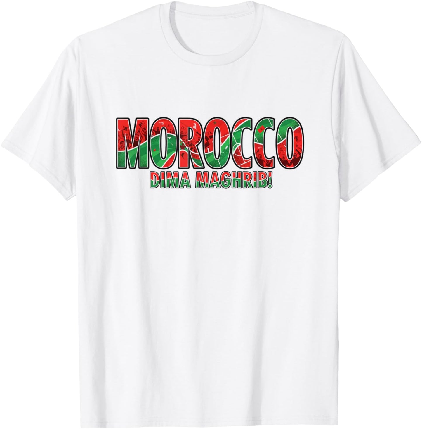 Maroc Dima Maghrib Maillot de Supporter de Football 2026 T-Shirt - T-Shirt | White