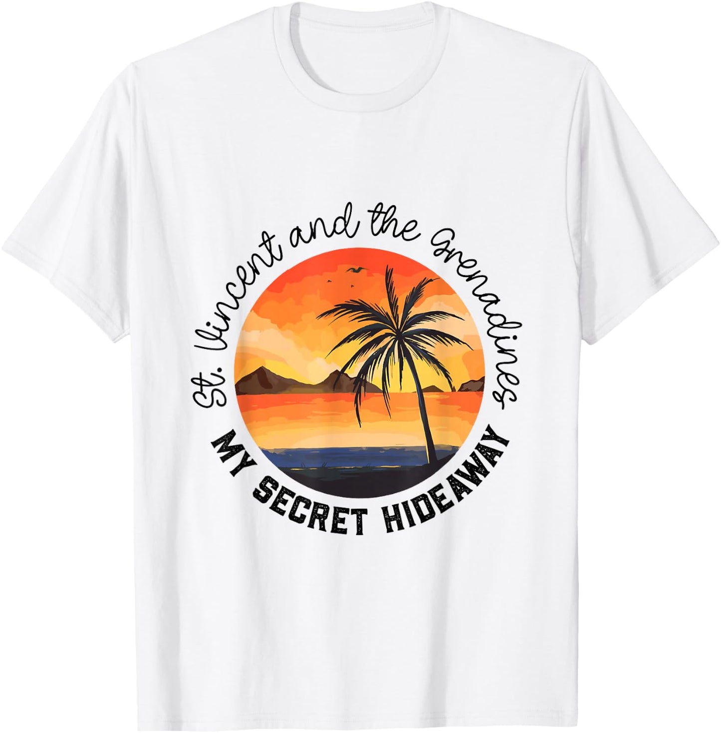 Secret Place St Vincent and the Grenadines T-Shirt - T-Shirt | White