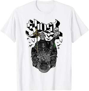 Ghost – Challice on Red T-Shirt - T-Shirt | White
