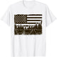 Black Angus Cow 4th of July USA Patriotic Cattle Farmer T-Shirt - T-Shirt | White