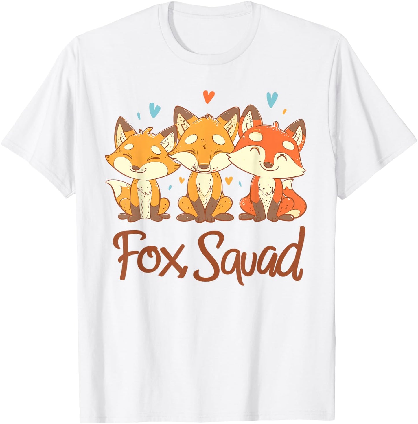 Fox Squad Design for Fox Lover Stuff | Cool Fox T-Shirt - T-Shirt | White