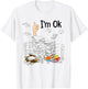 I'm ok Grading Papers Teacher life T-Shirt - T-Shirt | White