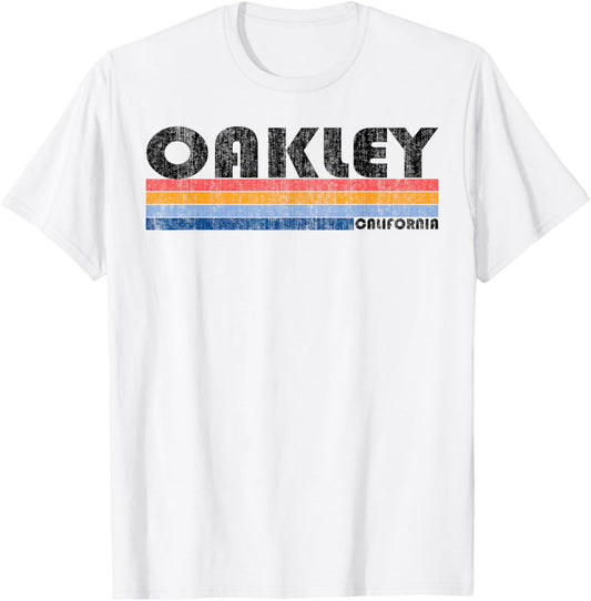 Vintage 1980s Style Oakley CA T Shirt T-Shirt - T-Shirt | White
