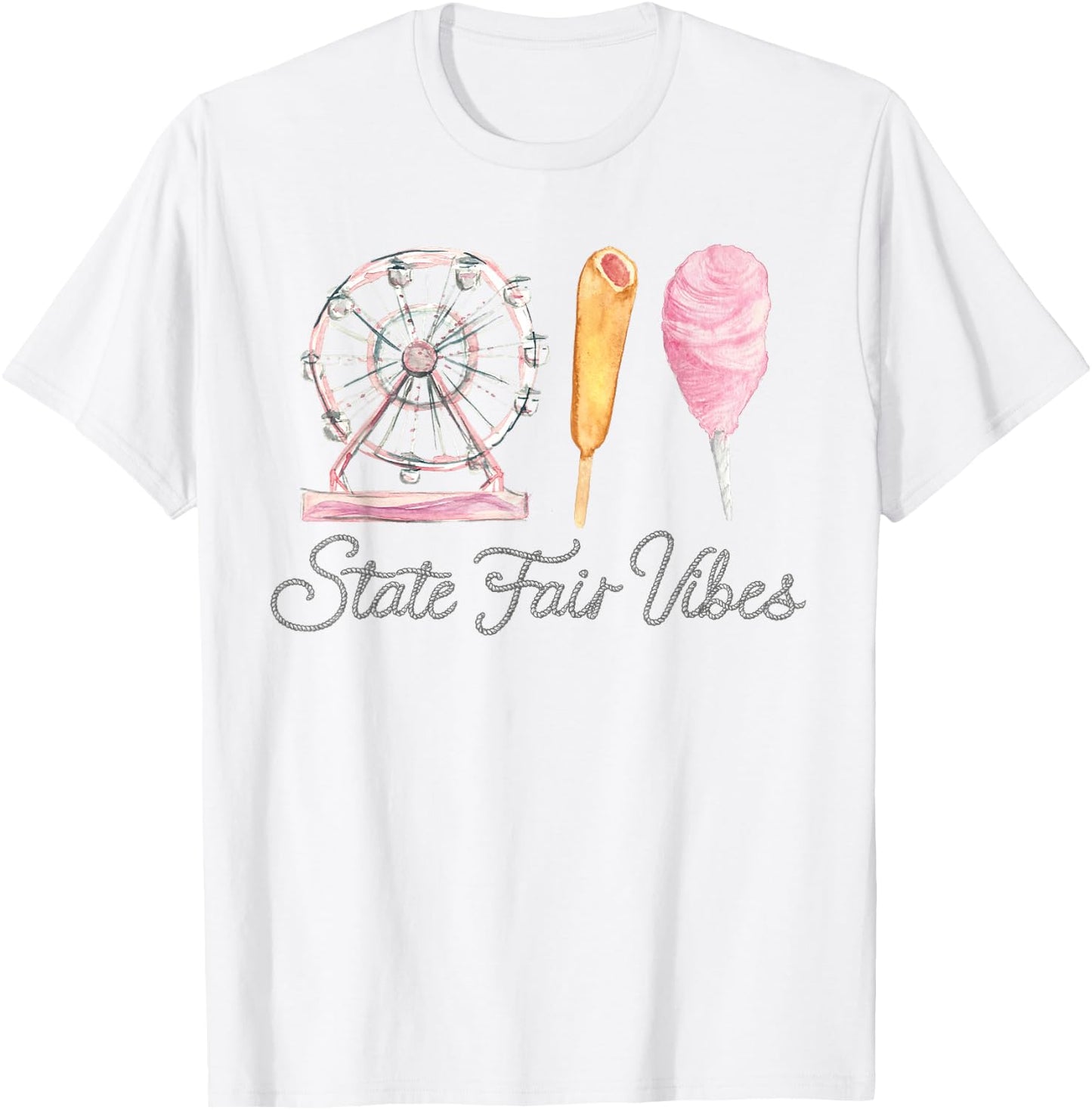 State Fair Vibes, Fair Themed Birthday, Rodeo Outfit T-Shirt - T-Shirt | White