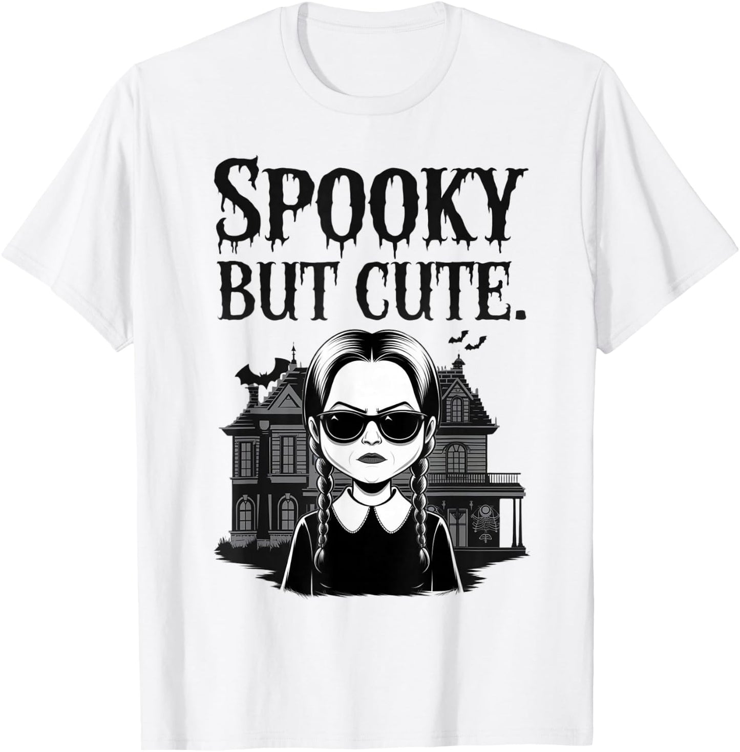Spooky But Cute Halloween Costume for Girls T-Shirt - T-Shirt | White