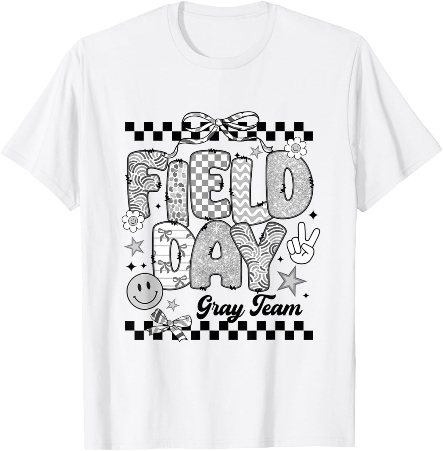 Gray Team Field Day 2026 Let The Games Begin Teacher Kids T-Shirt - T-Shirt | White
