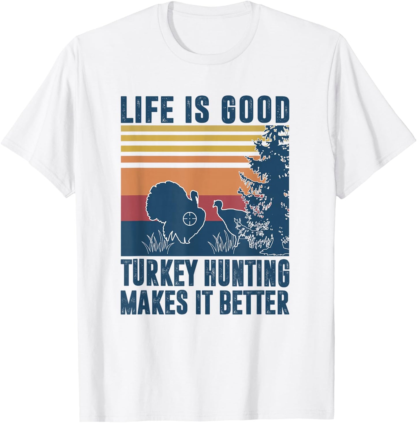 Turkey Hunting Gifts Men Women Wild Turkey Hunter T-Shirt - T-Shirt | White